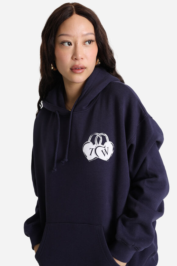 Sweatshirt ample à capuchon - Navy