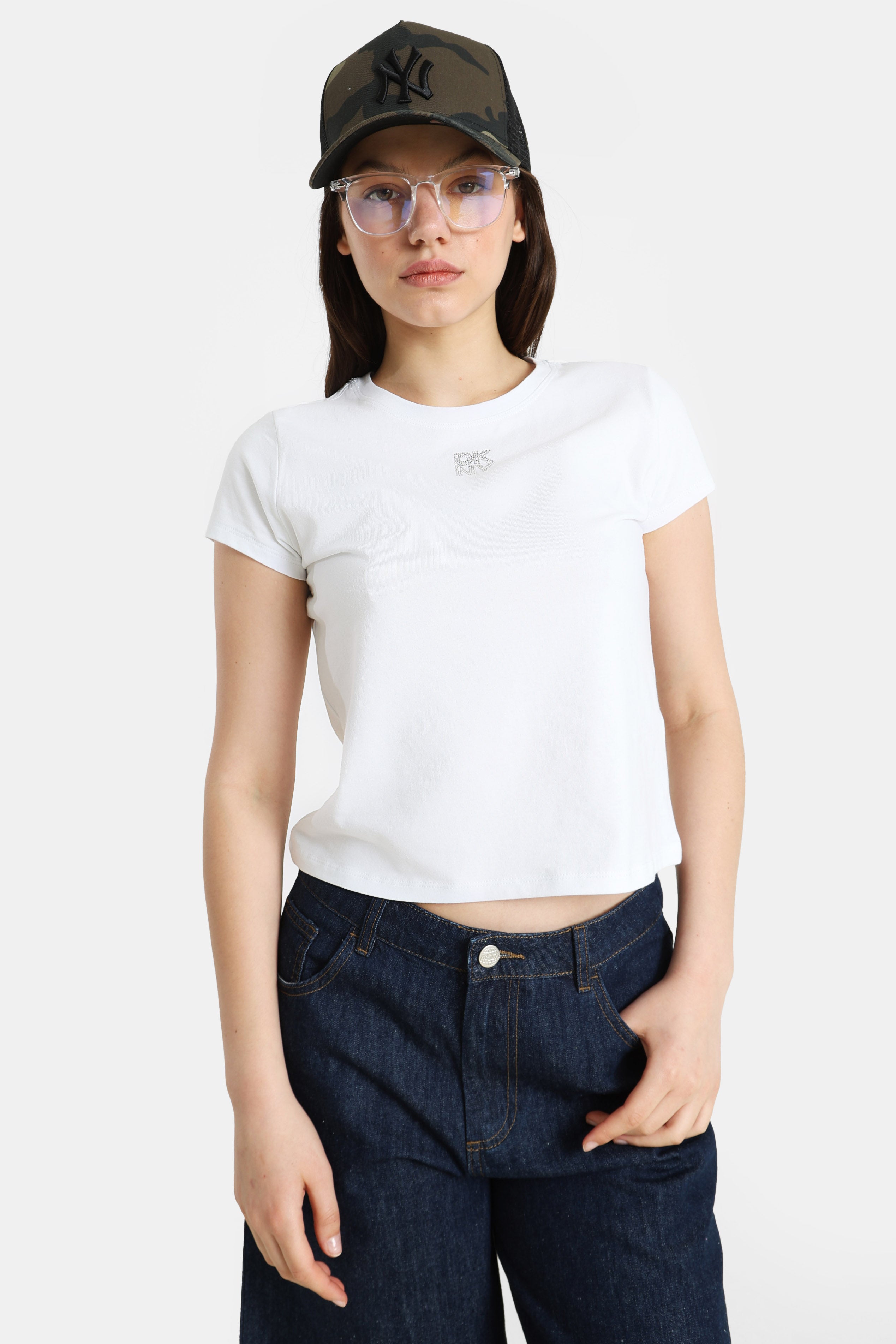 Crop T-Shirt - White