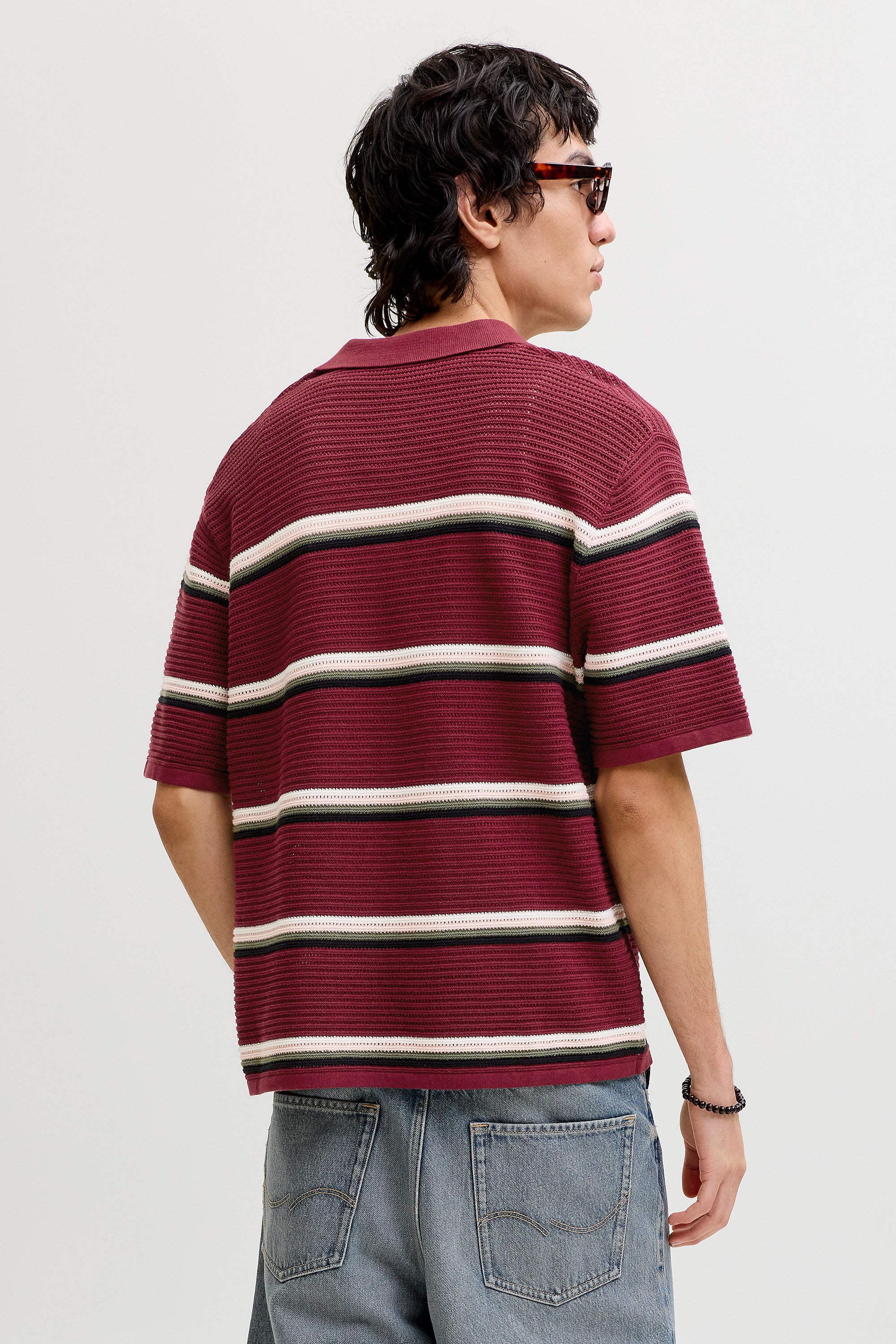 JORMAINE polo en tricot - Cabernet