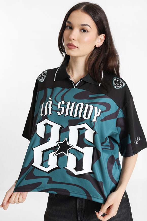 Mesh polo shirt - Dark green