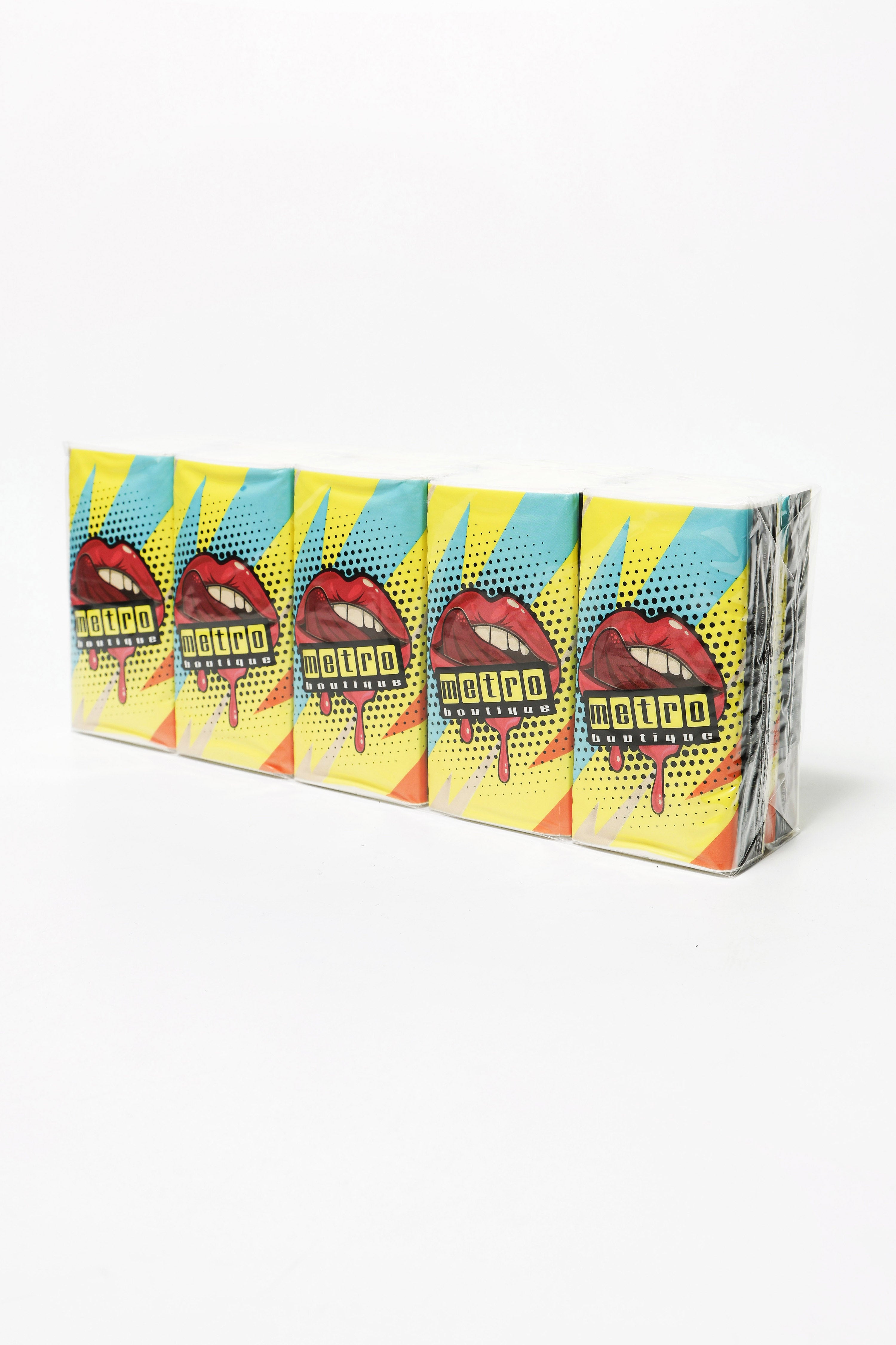 10er-Pack Taschentücher - Gelb + Mehrfarbig