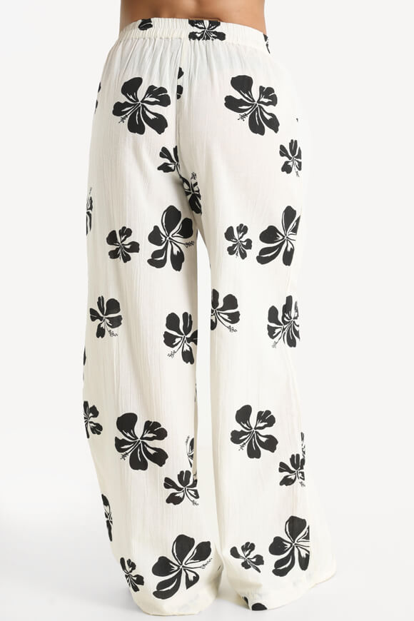 Pantaloni in tessuto a gamba larga PCALOHA - Egret