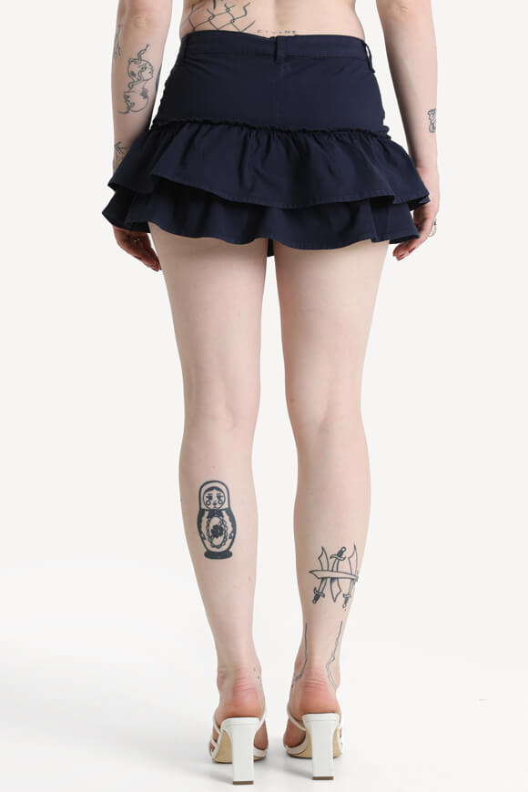 Minirock mit Innenshorts - Marineblau