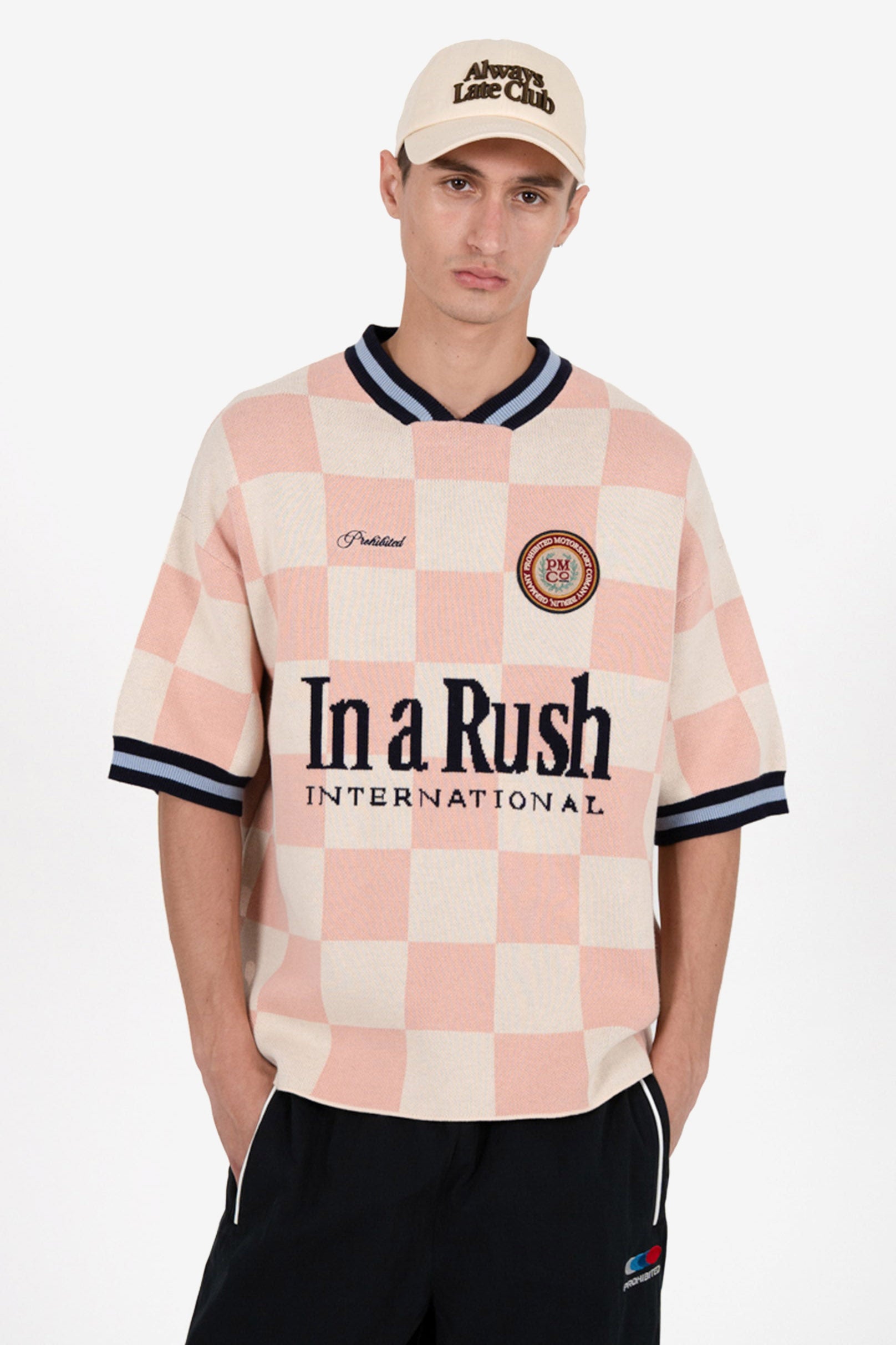 Victory Strick T-Shirt - Rosa