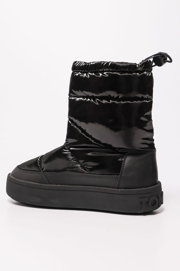 Winter Feminine quilted snow ankle boots - Black