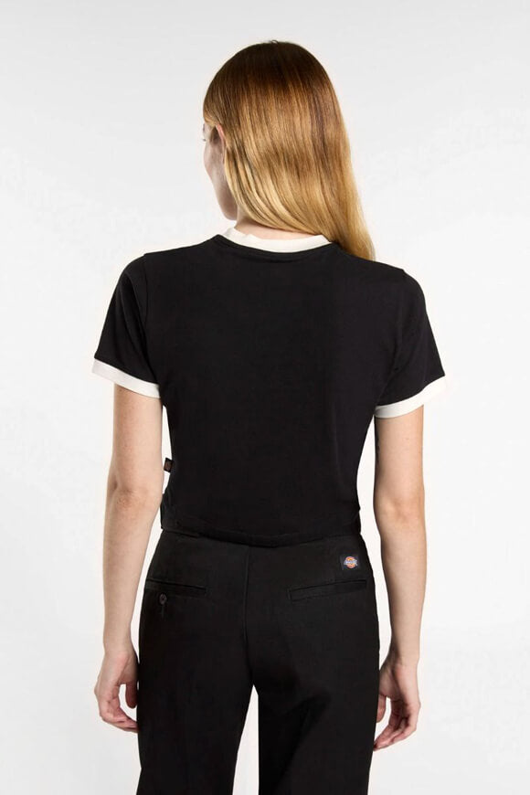 Ringer Lewistown t-shirt court - Black