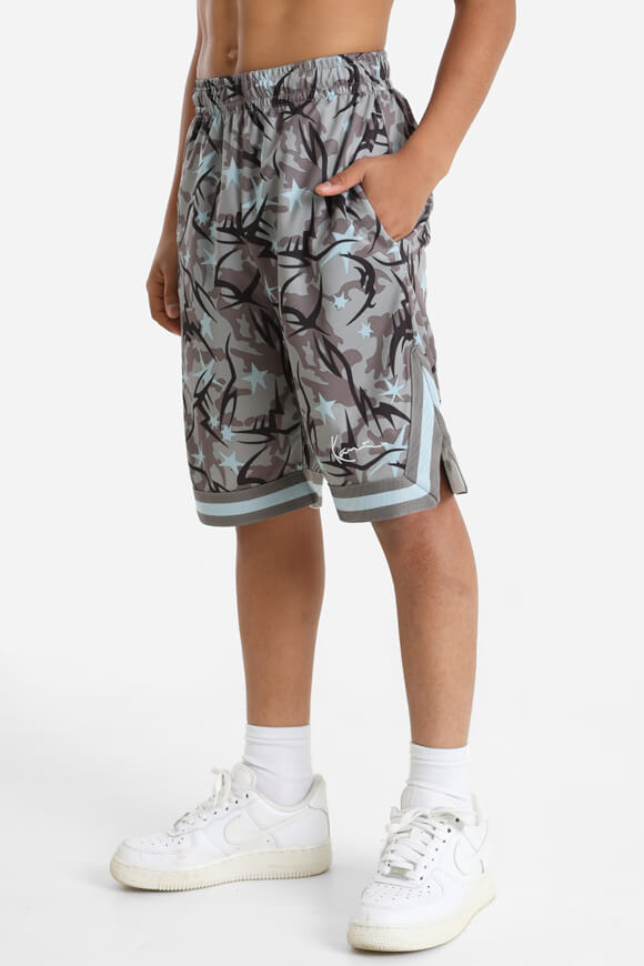 Mesh Shorts - Grey + Black + Blue