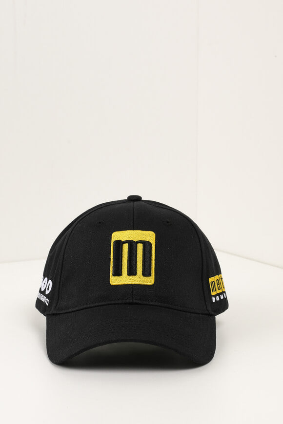 Cappellino con chiusura a strappo - Nero