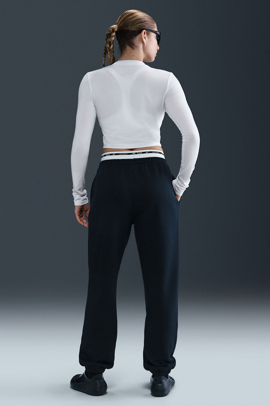 Crop Langarmshirt - White