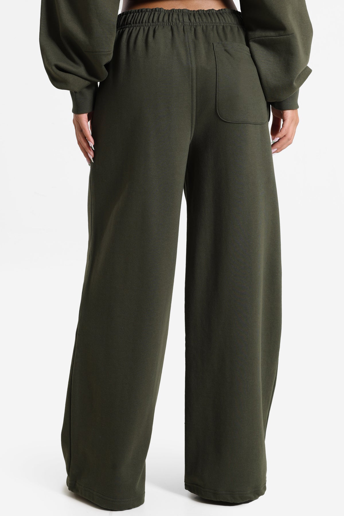 Pantaloni in felpa - Olive