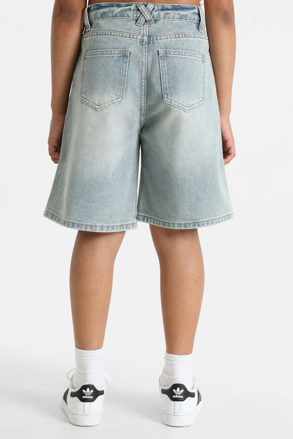Baggy Fit Jeansshorts - Blau
