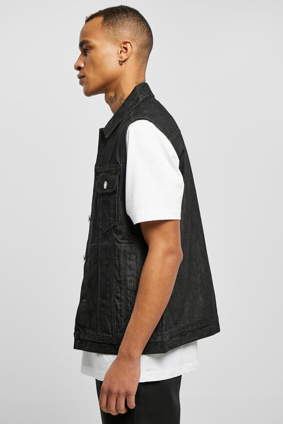 Denim gilet - Black washed
