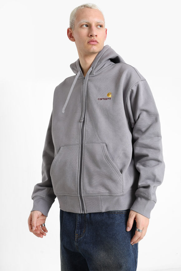 American Script oversized zip-up hoodie with hood - Yosemite