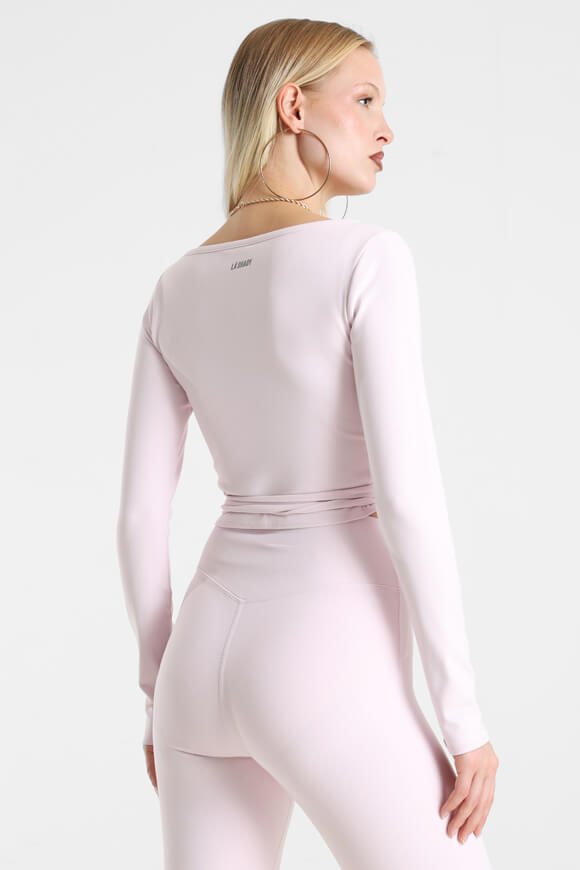 Crop long sleeve shirt - light pink