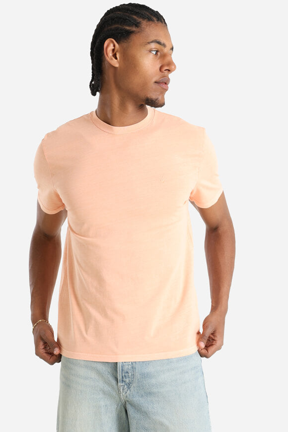 Maglietta Solid Stone - Pesca pallida