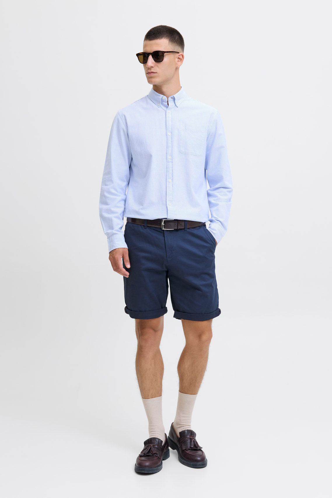 JPSTBOWIE short chino - Navy Blazer