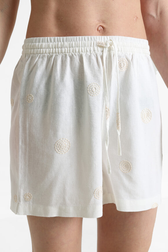 ONLCARO Linen shorts - Bright White