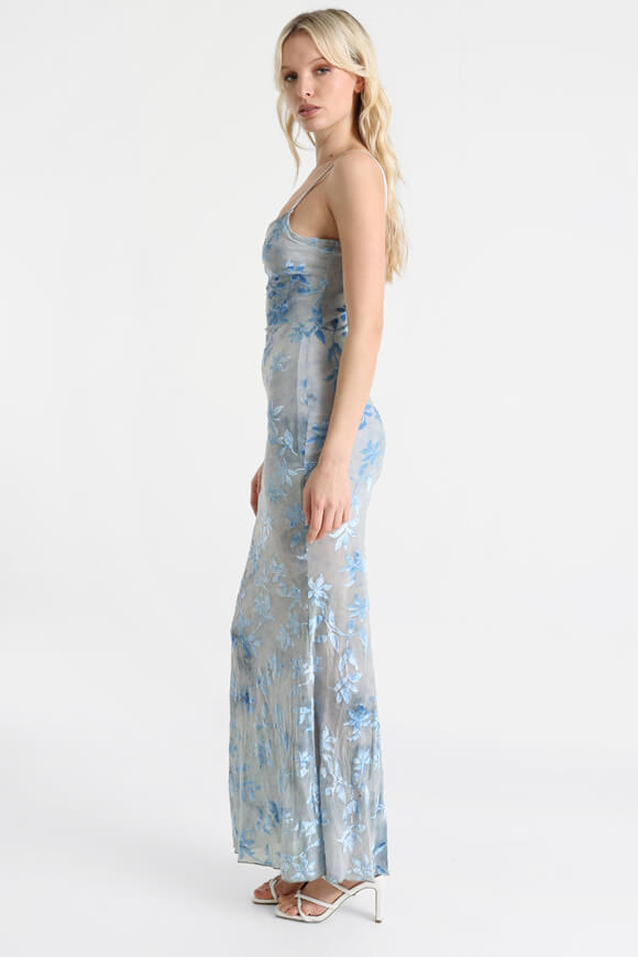 Maxi robe en maille - Bleu clair