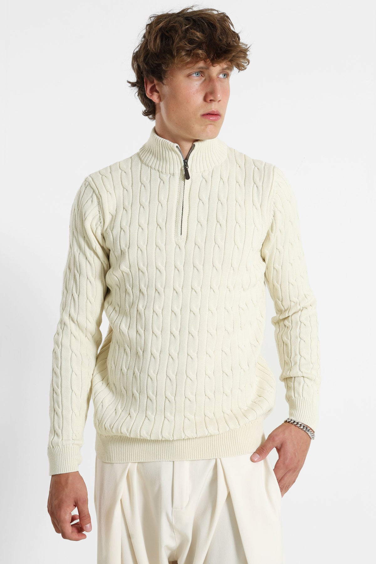Pull en tricot - Offwhite