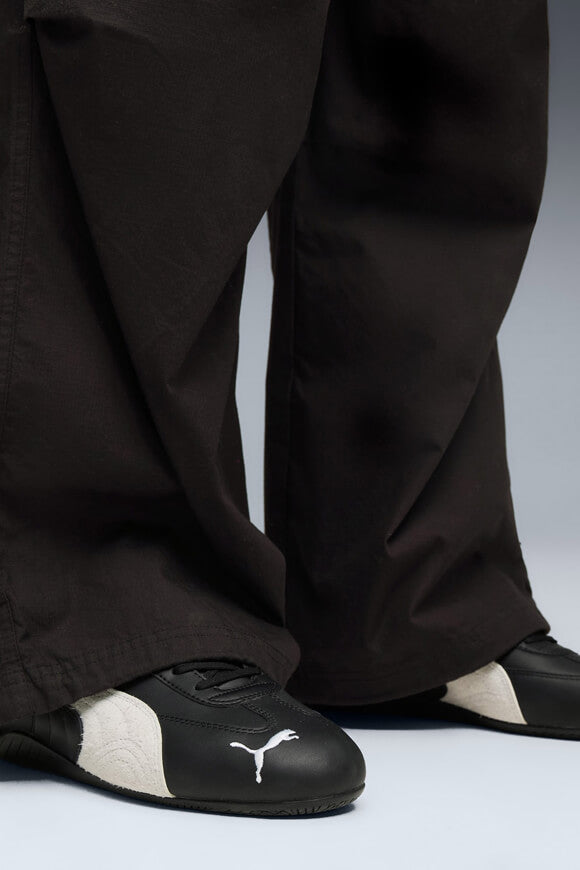 Speedcat Leather Sneaker - Black + White