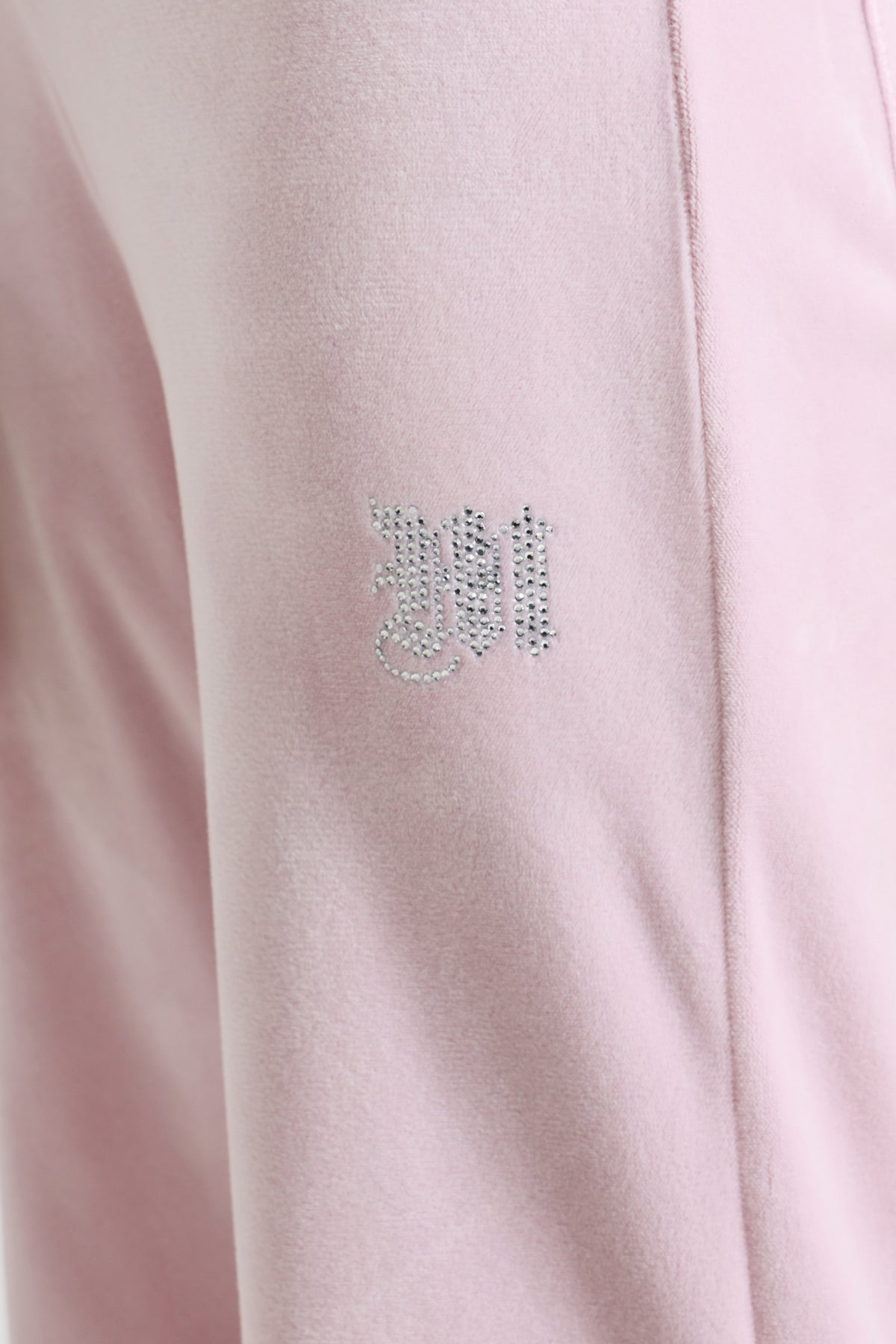Pantalon flare en velours - Rose clair