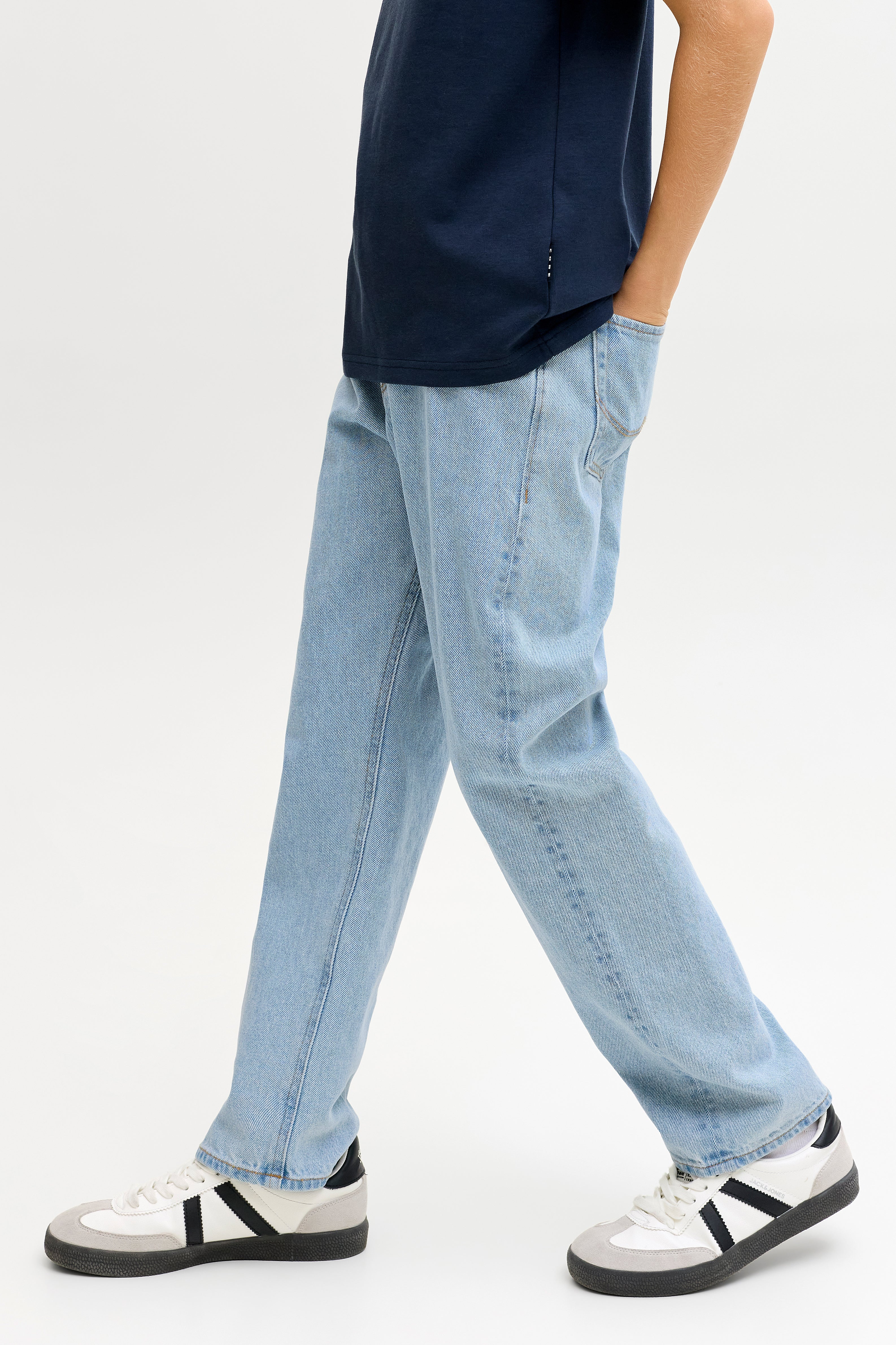 JJICHRIS JJORIGINAL Relaxed Fit Jeans - Light Blue Denim