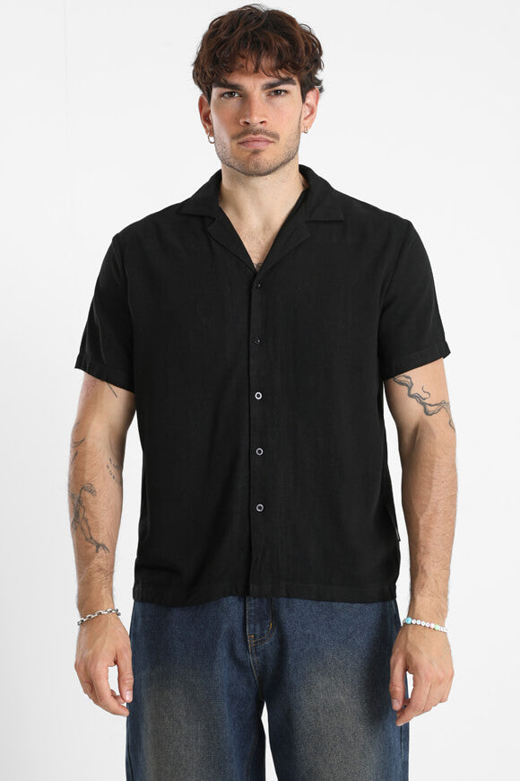Leinenhemd - Schwarz