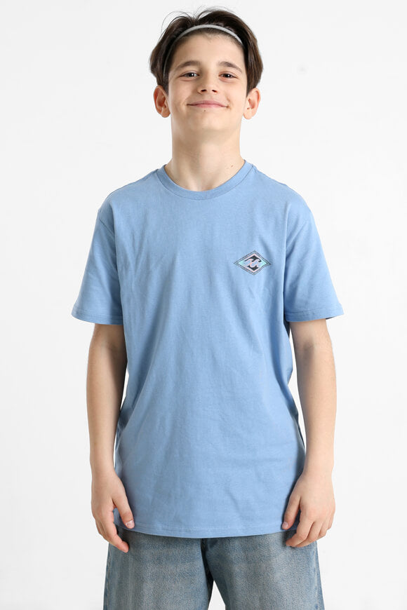 Crayon Wave T-Shirt - Sky Blue