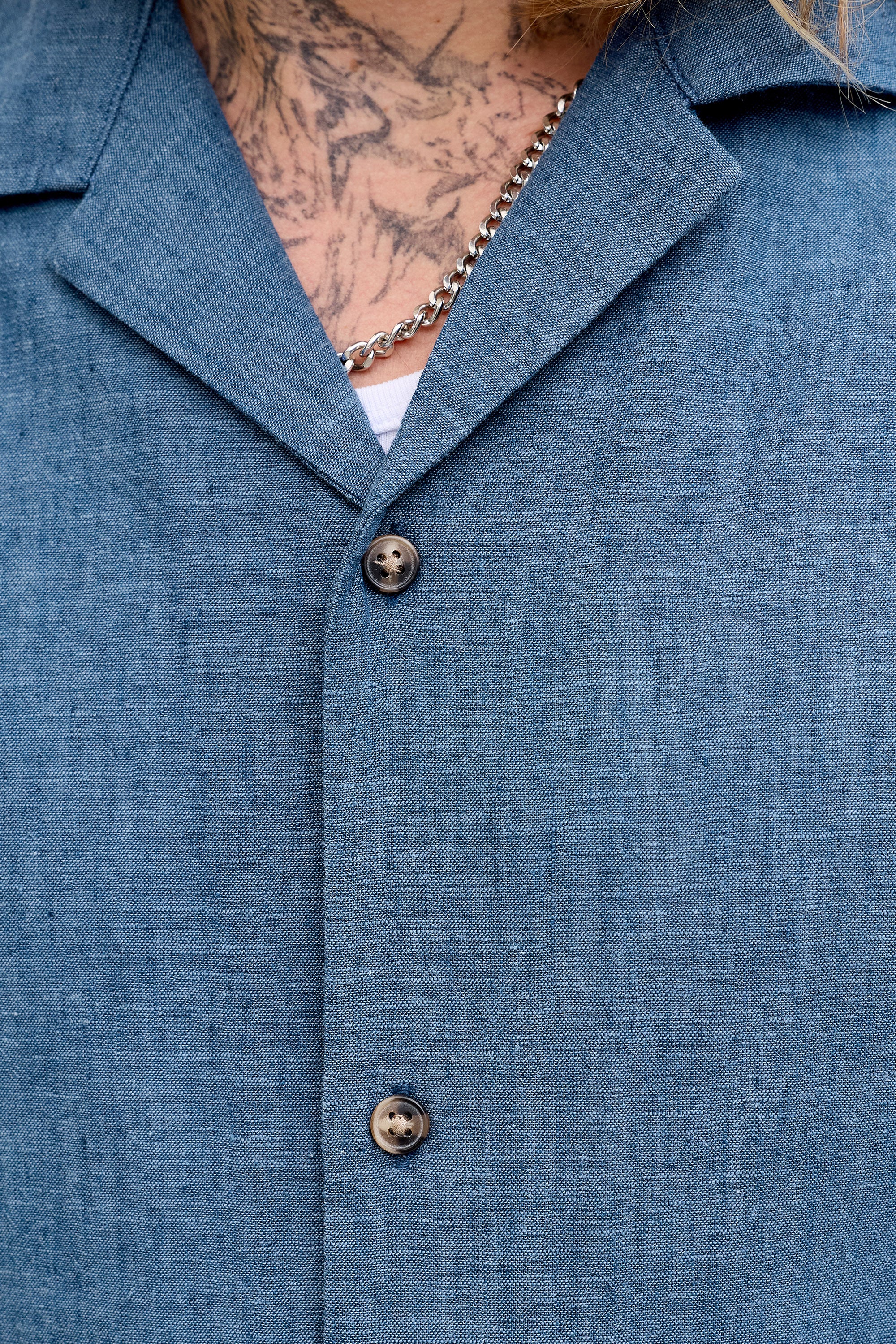 JJESUMMER chemise en lin - Navy