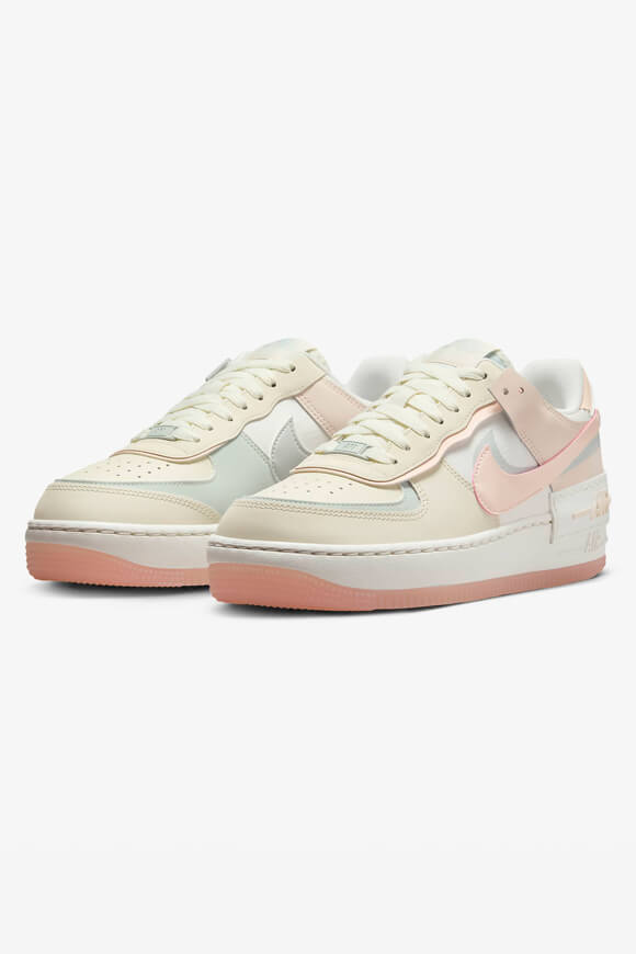 Air Force 1 Shadow Sneaker - Coconut Milk + Crimson Tint