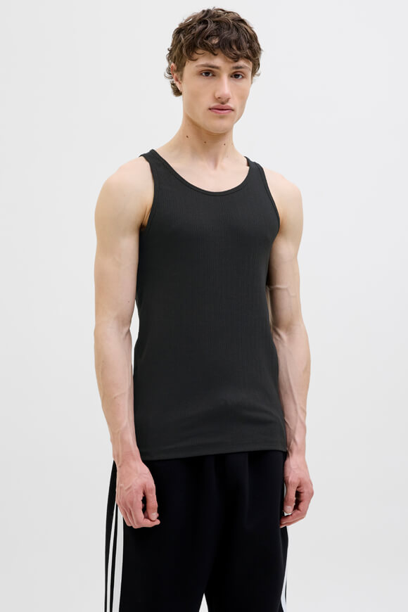 Ribbed tank top - Black