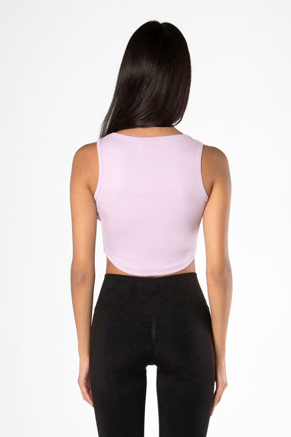 Ribbed crop tank top - Lavender