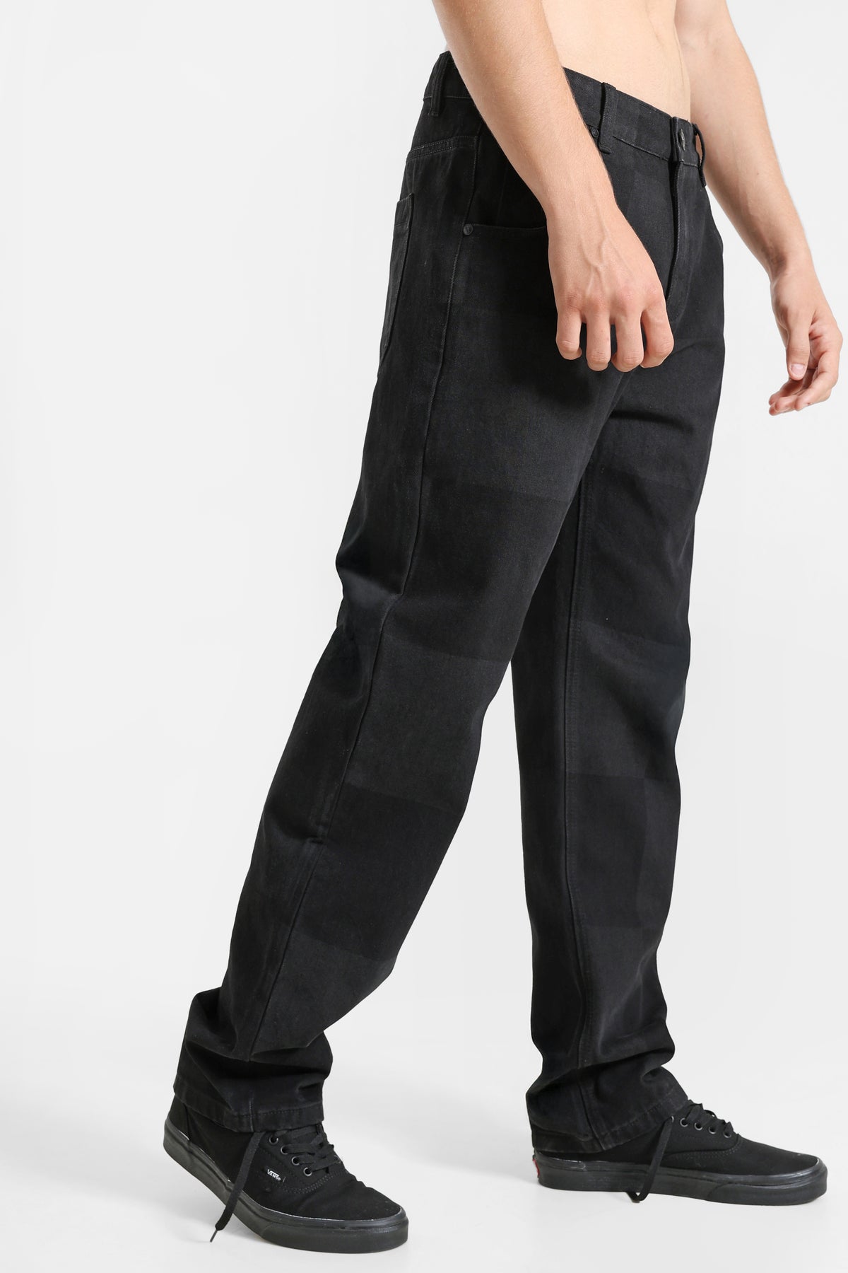 Jeans a vestibilità ampia - Nero
