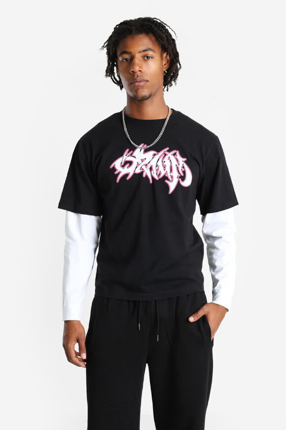 Langarmshirt - Black + White