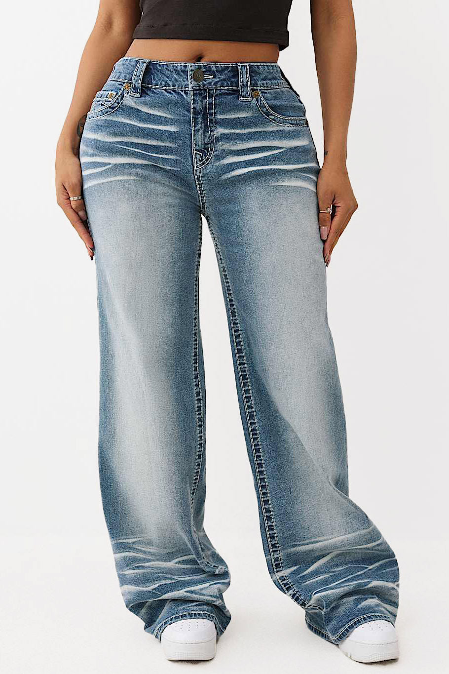 Jeans Bobbi Baggy Fit - Thistle Wood