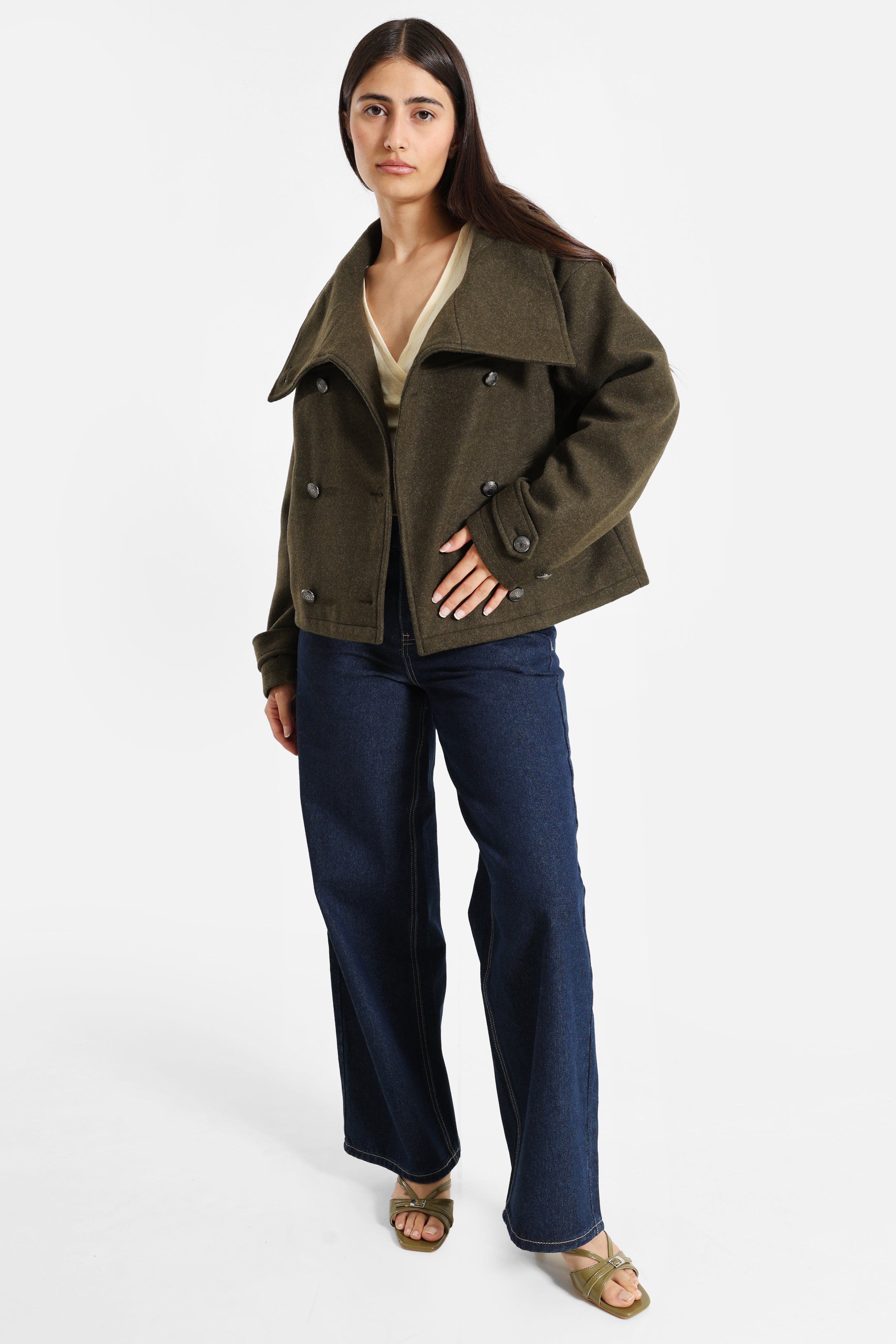 Short coat - Heather khaki