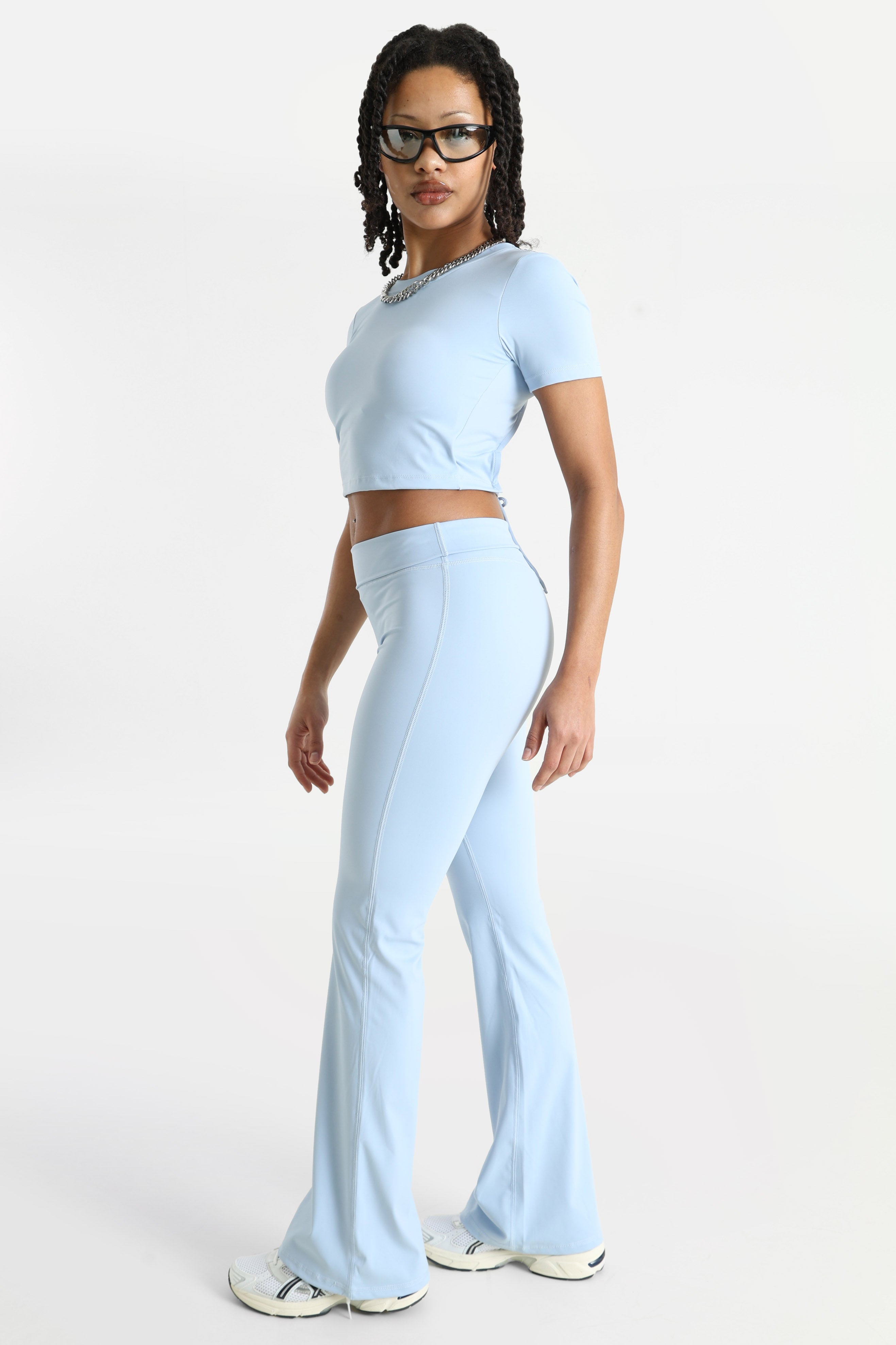 Crop T-Shirt - Sky Blue