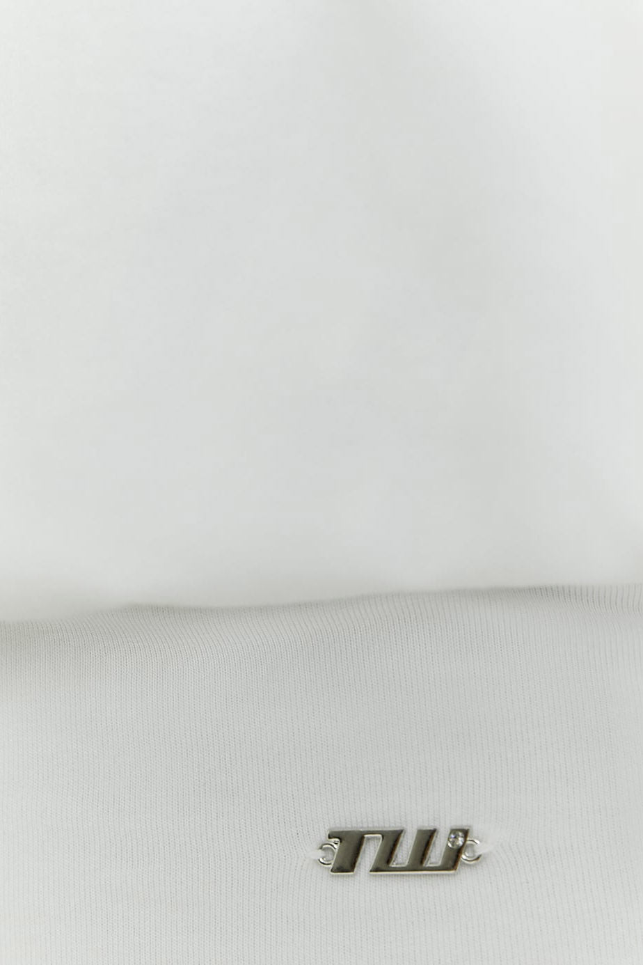 Bandeau Crop Top - White