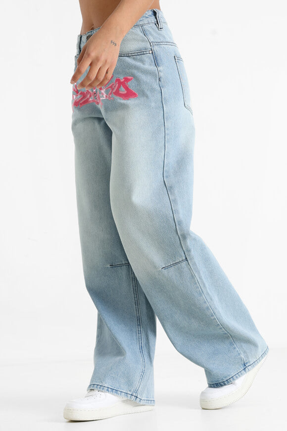 Baggy Fit Jeans - Hellblau