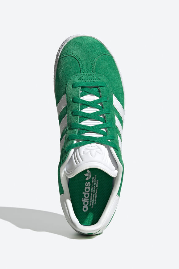 Gazelle Sneaker - Green + Footwear White + Gold Metallic