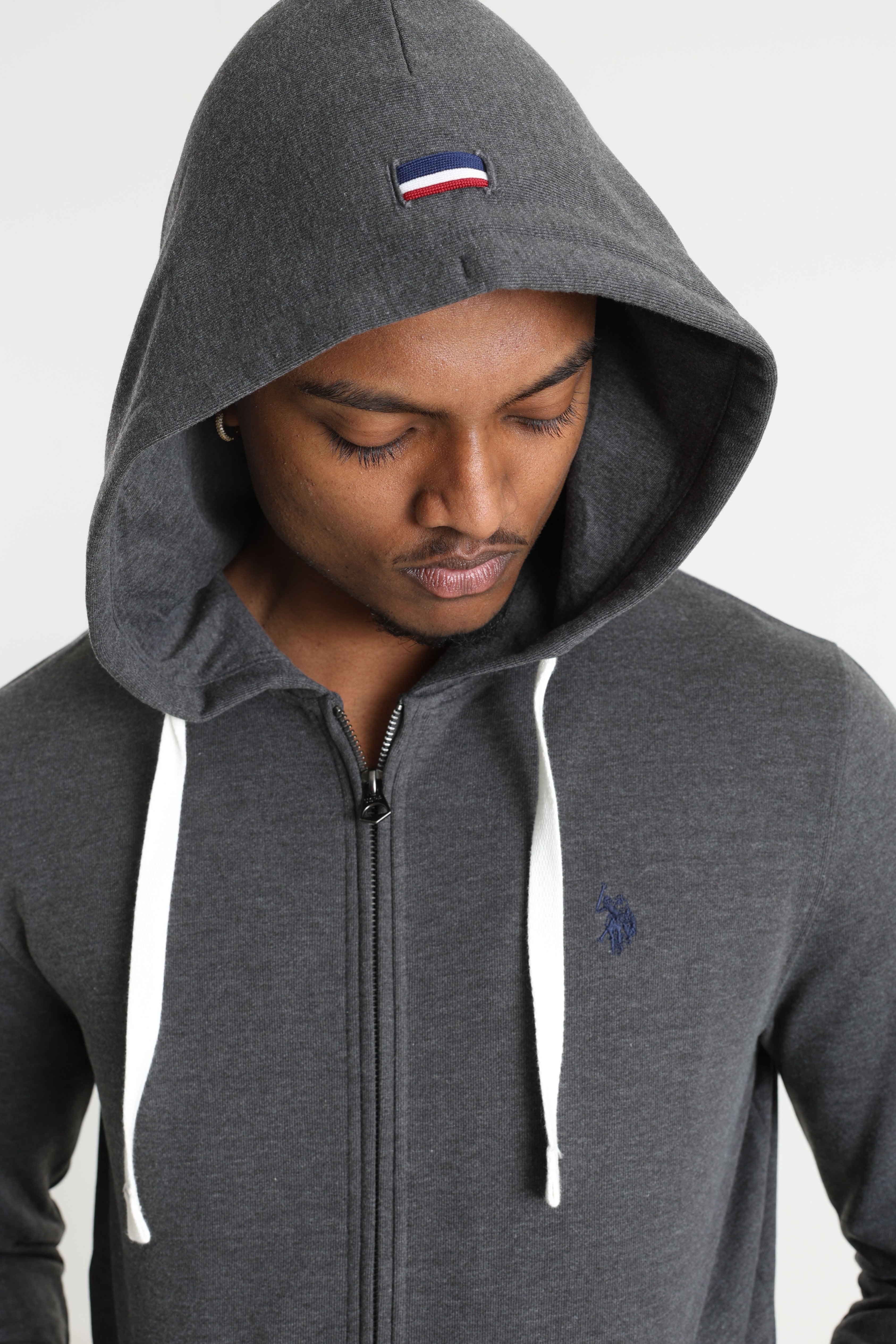 Luke Kapuzensweatjacke - Dark Grey Heather