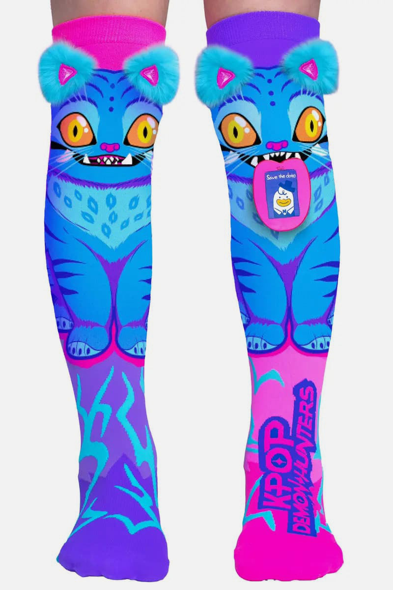 Chaussettes hautes K-POP - Pink + Blue