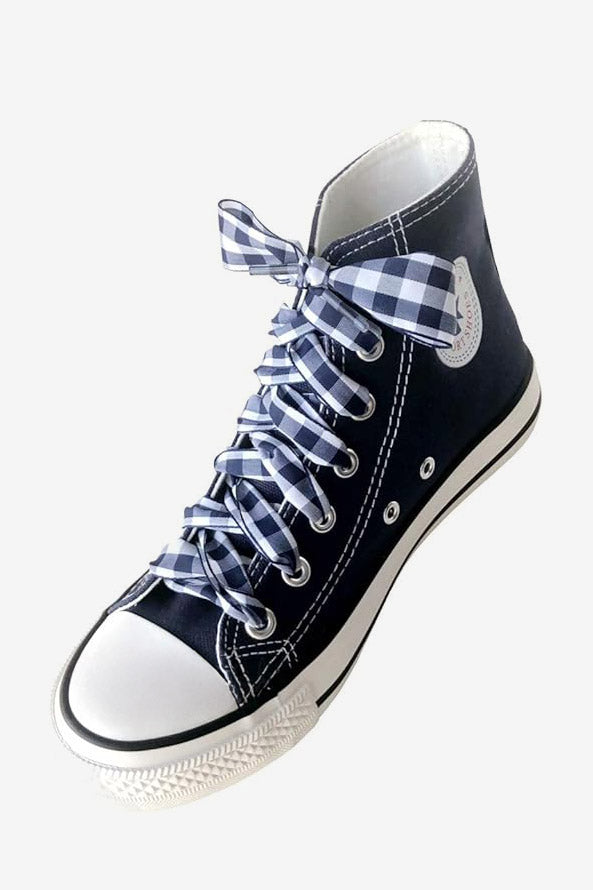 Lacci piatti 150 cm - Nero + Bianco