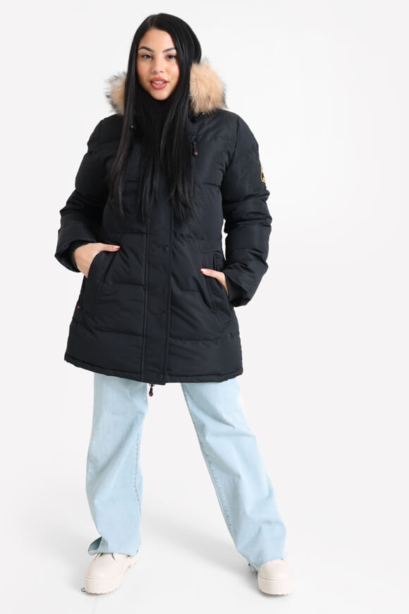 Goshawa Puffer Parka - Jet Black