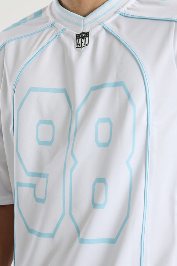 T-Shirt - Weiss + Hellblau