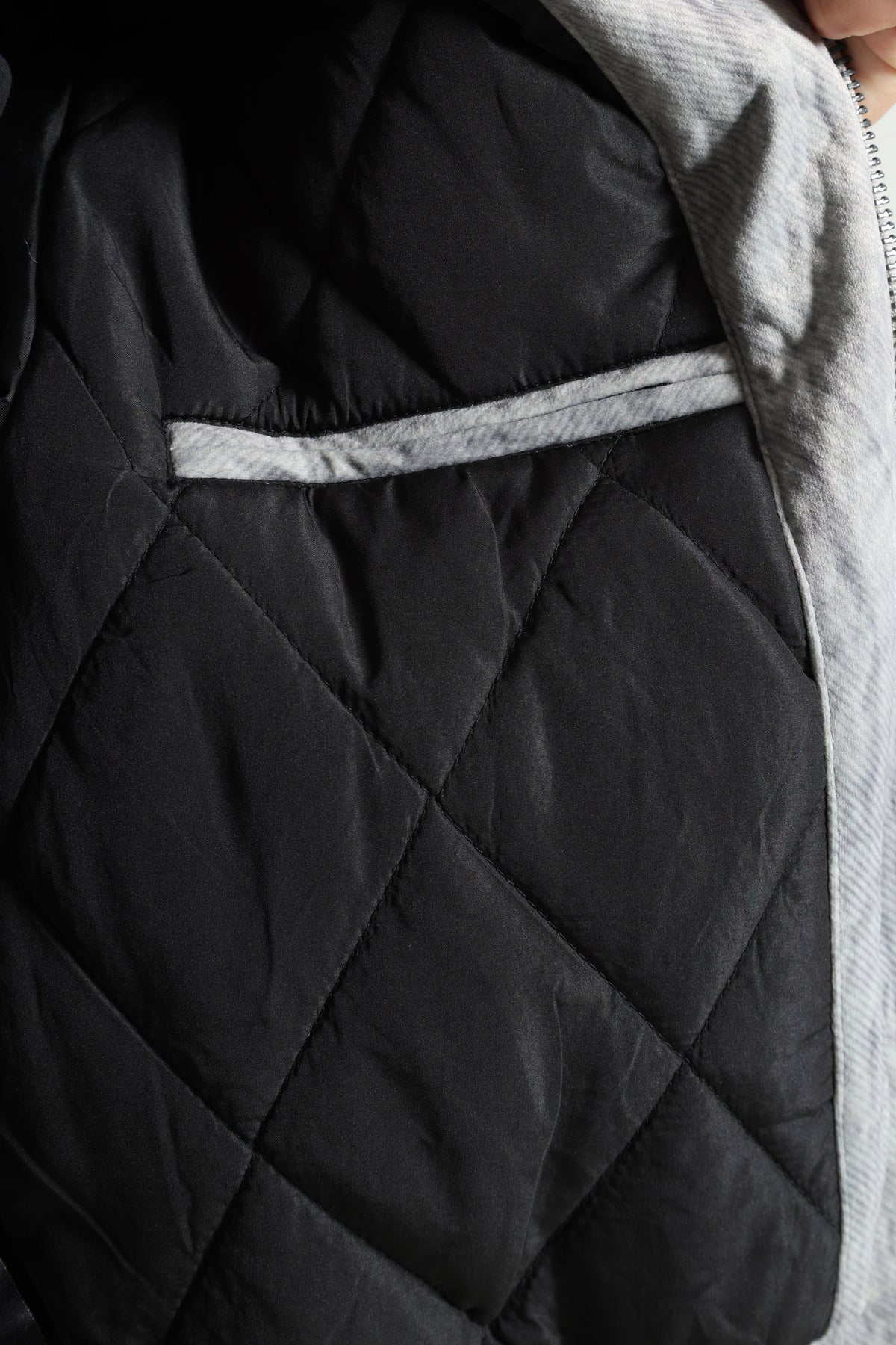 Veste bomber ouatée - Grey + Black