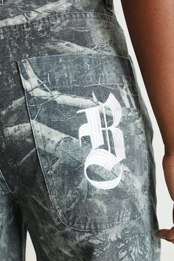 Baggy Hose - Grün + Grau