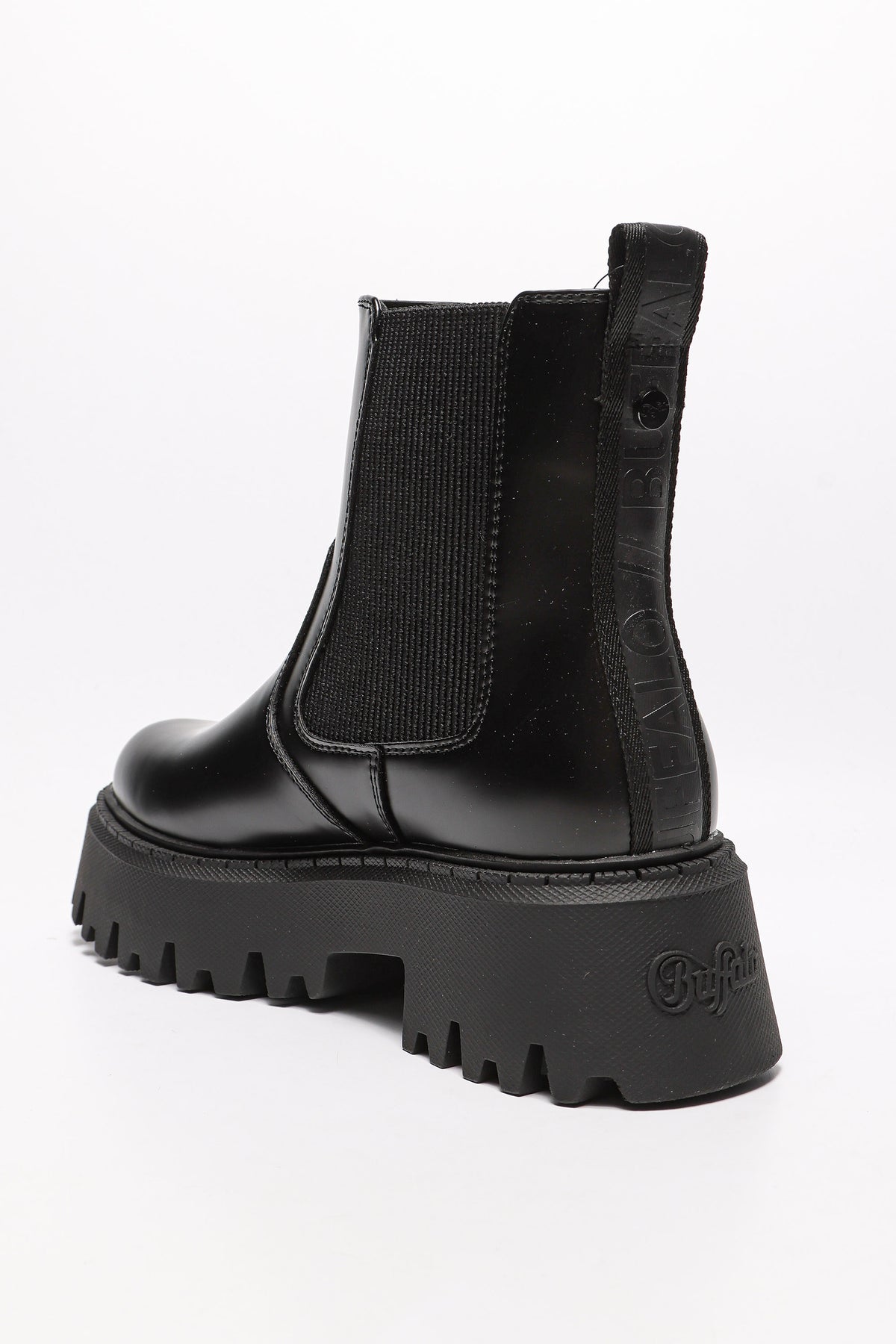 Vegan Aspen Plateau Chelsea Stiefelette - Black