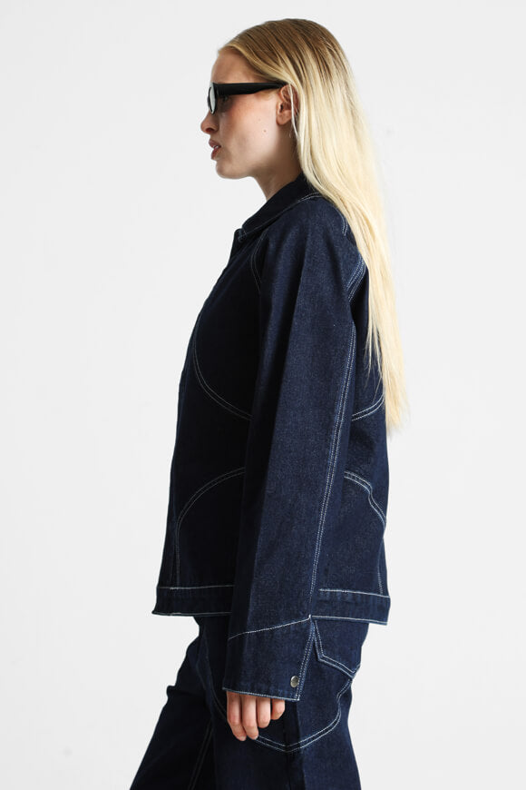 Veste en jean - Bleu foncé denim