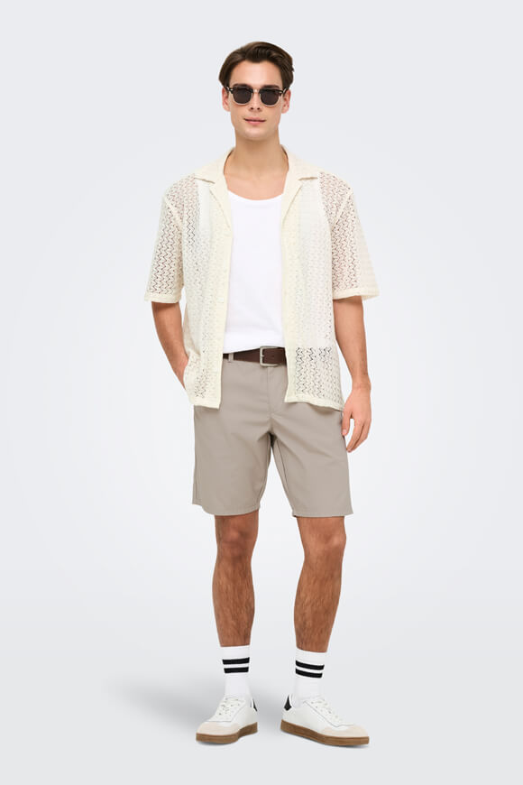 ONSNOVAK chemise en tissu structuré - Egret